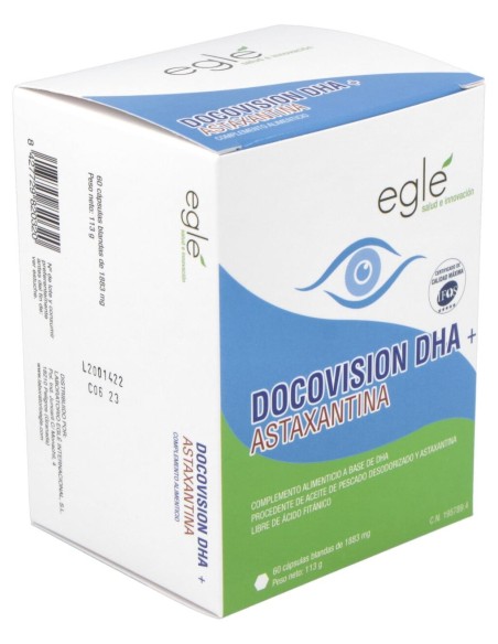 Eglé Docovision Dha + Astaxantina 60Caps