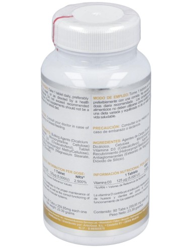 Airbiotic® Ab Vitamina D3 125Mg 90 Tabletas