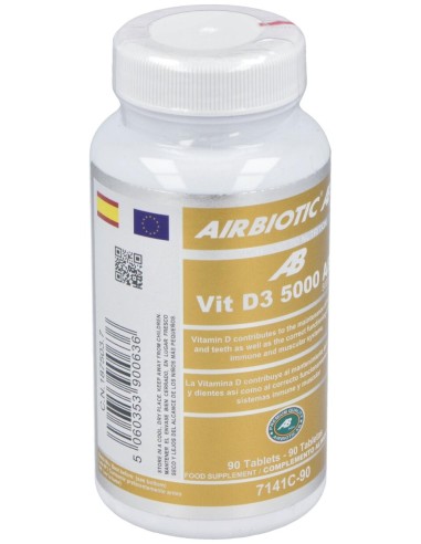 Airbiotic® Ab Vitamina D3 125Mg 90 Tabletas