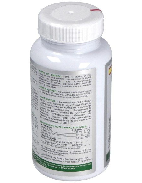 Airbiotic Ginkgo-Vit Ab Complex 6.000 90 Tabletas