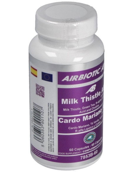 Airbiotic Cardo Mariano Ab Complex 60 Cápsulas
