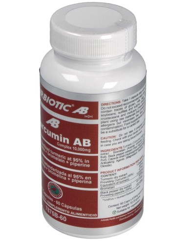 Airbiotic Cúrcuma Ab Complex 10.000 Mg 60 Cápsulas