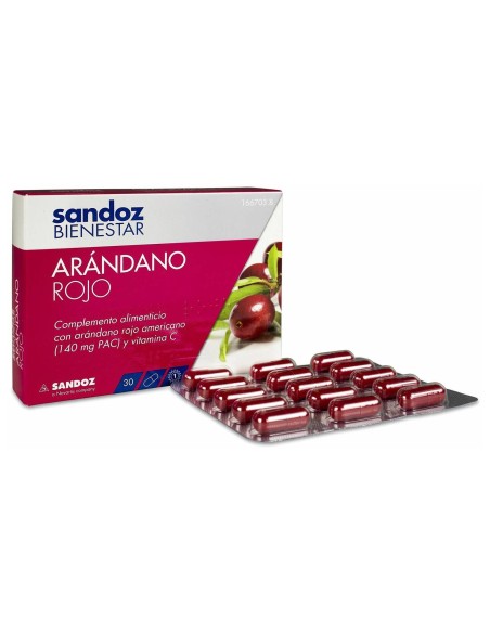Sandoz Bienestar Arándano Rojo Cranberry 30Cáps