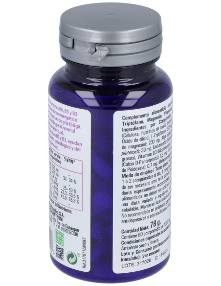 Zentrum Triptofano Magnesio Vit B6 B5 B3 Y Melatonina 60Comp