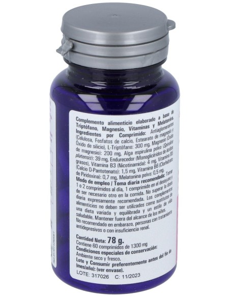 Zentrum Triptofano Magnesio Vit B6 B5 B3 Y Melatonina 60Comp