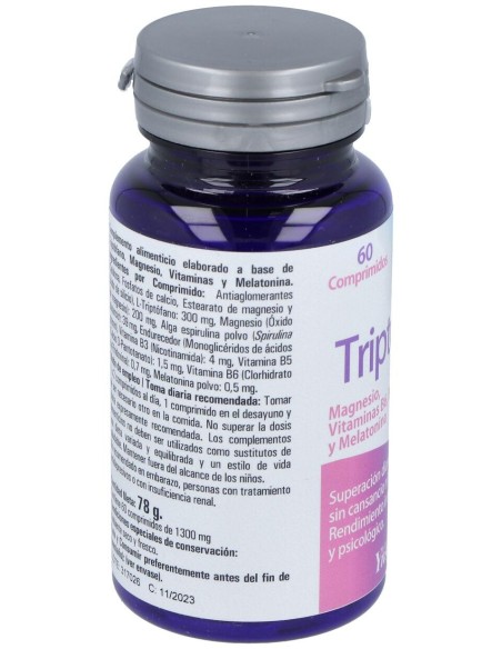 Zentrum Triptofano Magnesio Vit B6 B5 B3 Y Melatonina 60Comp