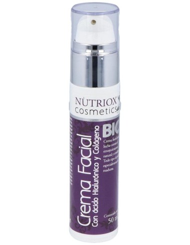 Nutriox Crema Facial Colágeno_ Ácido Hialurónico Y Aloe 50Ml