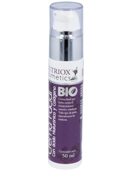 Nutriox Crema Facial Colágeno_ Ácido Hialurónico Y Aloe 50Ml