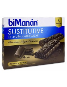 Bimanán Barrita Chocolate Intenso 40G, 10 Uds