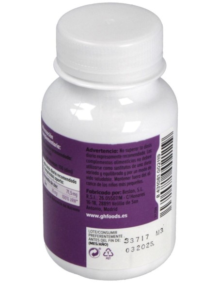 Ghf Zinc 50% Cdr 500Mg 100Comp