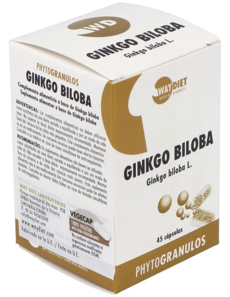 Waydiet Natural Ginko Biloba Phytogranulos 45Caps