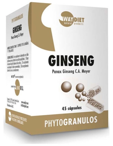 Waydiet Natural Ginseng Phytogránulos 45Caps