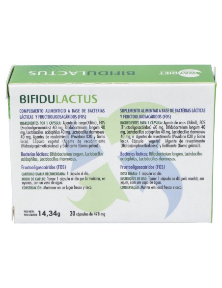 Waydiet Natural Bifidulactus 30Caps