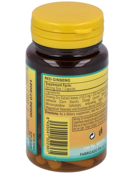 Nature Essential Ginseng Rouge 50 Cápsulas