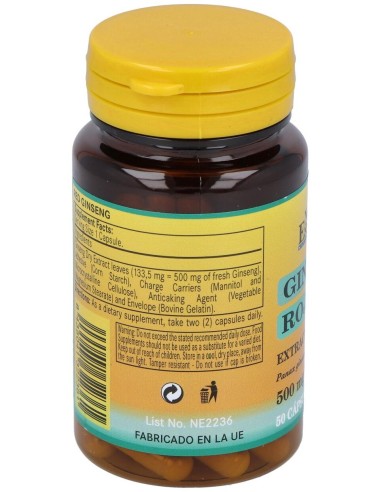 Nature Essential Ginseng Rouge 50 Cápsulas
