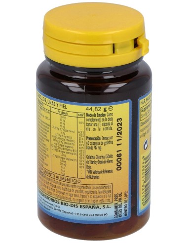 Cabello, Uñas Y Piel 540Mg. 60Perlas
