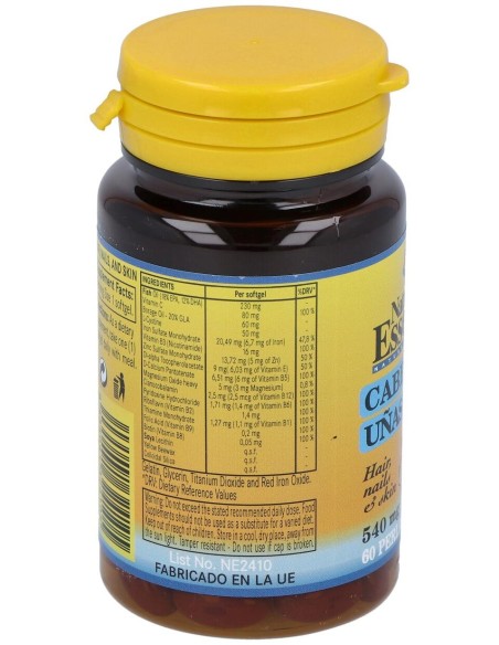 Cabello, Uñas Y Piel 540Mg. 60Perlas