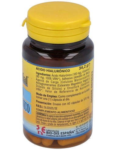 Nature Essential Ácido Hialurónico 100Mg 60Caps