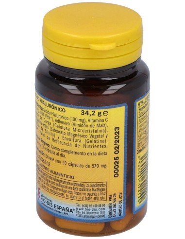 Nature Essential Ácido Hialurónico 100Mg 60Caps