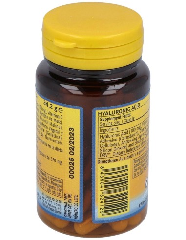 Nature Essential Ácido Hialurónico 100Mg 60Caps