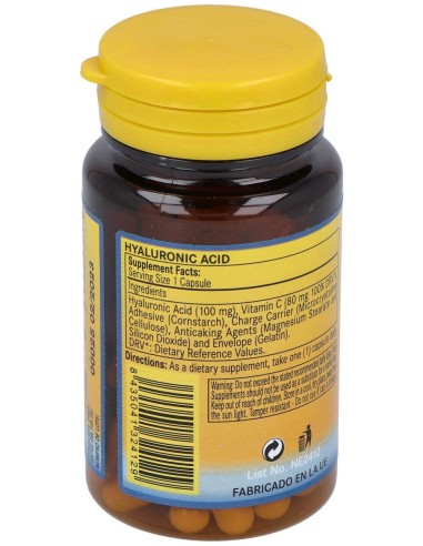 Nature Essential Ácido Hialurónico 100Mg 60Caps