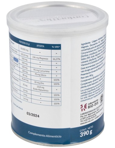 Confortflex Colageno Hidro+Mg+Vit. C+Curcuma 390Gr