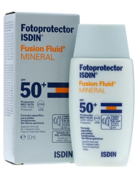 Isdin Fotoprotector Fusión Fluid Mineral Spf 50+, 50 Ml