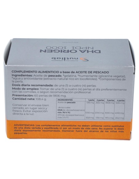 Dha Origen Npd1 1000 Blister 60Perlas.
