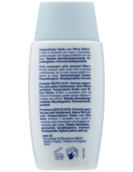 Isdin Fotoprotector Fusión Fluid Mineral Spf 50+, 50 Ml