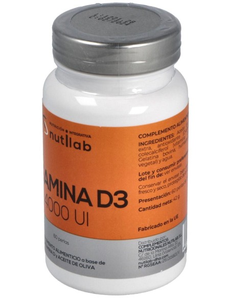 Vitamina D3 4000Ui 60Perlas