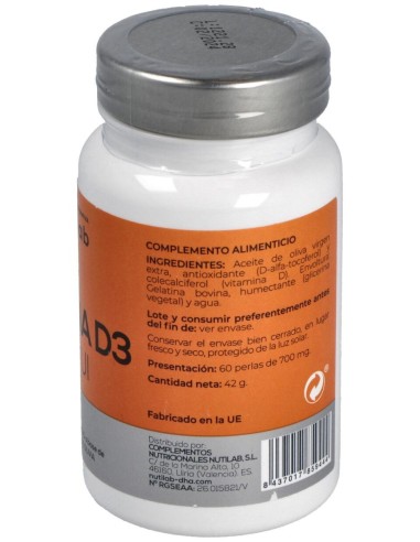 Vitamina D3 4000Ui 60Perlas