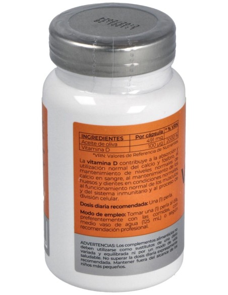 Vitamina D3 4000Ui 60Perlas