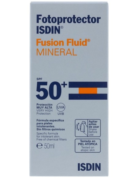 Isdin Fotoprotector Fusión Fluid Mineral Spf 50+, 50 Ml