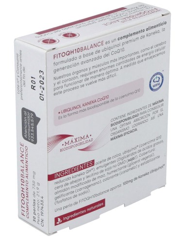 Fdb Fitoqh10 Balance Ubiquinol 30Caps