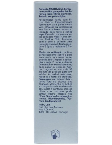 Isdin Fotoprotector Fusión Fluid Mineral Spf 50+, 50 Ml