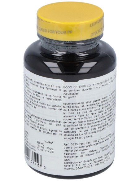 Nature'S Plus Picolinato De Zinc 120Comp