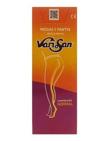 Varisan Media Larga Silicona Negro Compresión Normal Talla 2, 1 Ud