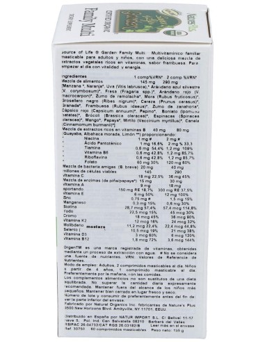 Nature'S Plus Garden Family Multivitaminico 60Comp