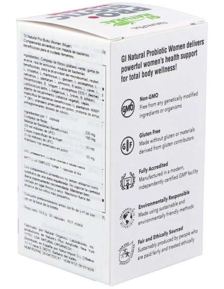 Naturesplus Gi Natural Probiotic Mujer 30Caps