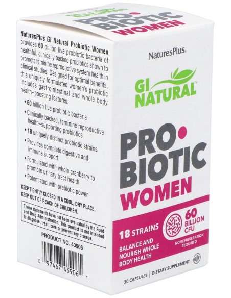 Naturesplus Gi Natural Probiotic Mujer 30Caps