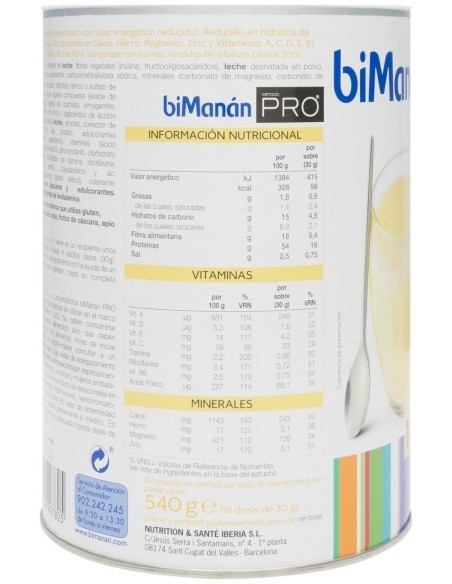 Bimanán® Befit Proteína Batidos Sabor Vainilla 12 Batidos