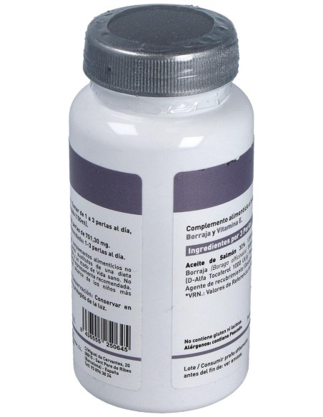 Omega 3+6 Borraja + Salmon 500Mg. 120Perlas