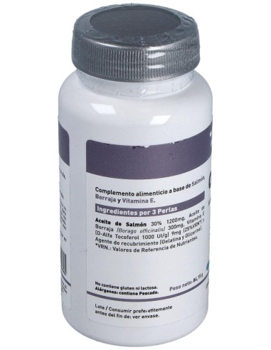 Omega 3+6 Borraja + Salmon 500Mg. 120Perlas