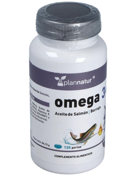 Omega 3+6 Borraja + Salmon 500Mg. 120Perlas