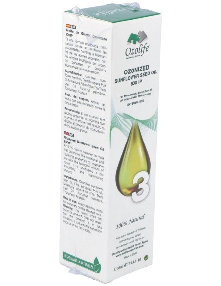 Aceite Girasol Ozonizado 600Ip Airless 50Ml.
