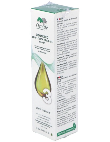Aceite Girasol Ozonizado 600Ip Airless 50Ml.