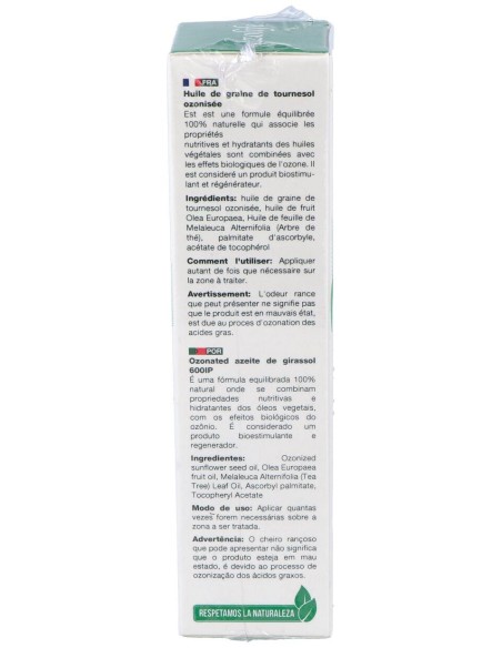 Aceite Girasol Ozonizado 600Ip Airless 50Ml.