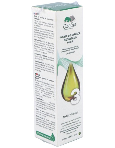 Aceite Girasol Ozonizado 600Ip Airless 50Ml.