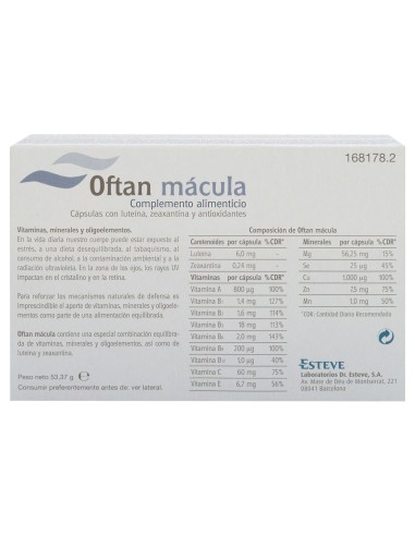Oftan Mácula, 90 Cápsulas