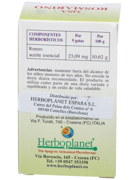 Herboplanet Qsa Rosmarino Romero Gotas 10Ml